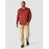 Carhartt Men’s Force Relaxed Fit Midweight Long-Sleeve Pocket T-Shirt(Dark Spice Red Heather)