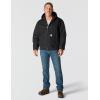 Carhartt Men’s J140 Loose Fit Firm Duck Insulated Flannel-Lined Active Jac(Black)