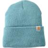Carhartt Men’s Knit Insulated Logo Graphic Cuffed Beanie(Blue Spruce)