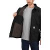 Carhartt Men’s Loose Fit Washed Duck Sherpa-Lined Coat(Black)