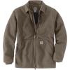 Carhartt Men’s Loose Fit Washed Duck Sherpa-Lined Coat(Driftwood)