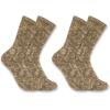Carhartt Men’s Midweight Tie-Dye Crew Sock 2 Pack(Malt Khaki)