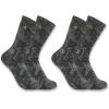 Carhartt Men’s Midweight Tie-Dye Crew Sock 2 Pack(Steel)