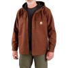Carhartt Men’s Rain Defender Relaxed Fit Heavyweight Hooded Shirt Jac(Mocha Heather)