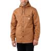 Carhartt Men’s Rain Defender Relaxed Fit Heavyweight Hooded Shirt Jac(Oiled Walnut Heather)