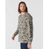 Carhartt Men’s Relaxed Fit Heavyweight Long-Sleeve Pocket Camo Logo Graphic T-Shirt(Khaki Vintage Camo)