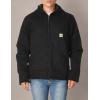 Carhartt Men’s Relaxed Fit Washed Duck Sherpa-Lined Jacket(Black)