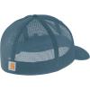 Carhartt Men’s Rugged Flex Fitted Canvas Mesh-Back Logo Graphic Cap(Storm Blue)