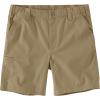 Carhartt Mens Rugged Flex Relaxed Fit 8in Canvas Work Short(Dark Khaki)