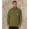 Carhartt Men’s Rugged Flex Relaxed Fit Canvas Fleece-Lined Shirt Jac(Basil)