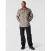 Carhartt Men’s Rugged Flex Relaxed Fit Canvas Fleece-Lined Shirt Jac(Khaki Vintage Camo)