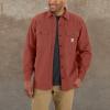 Carhartt Men’s Rugged Flex Relaxed Fit Canvas Fleece-Lined Shirt Jac(Sable)
