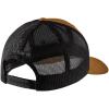 Carhartt Mens Rugged Flex Twill Mesh-Back Logo Patch Cap(Carhartt Brown/Black)
