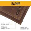 Carhartt Men’s Rugged Leather Triple Stitch Wallets, Available in Multiple Styles(Black (Trifold))