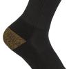 Carhartt Men’s SC1156M Midweight Crew Sock 6-Pack(Black)