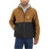 Carhartt Mens Storm Defender Relaxed Fit Lightweight Packable Jacket(Carhartt Brown/Black)