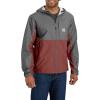 Carhartt Mens Storm Defender Relaxed Fit Lightweight Packable Jacket(Steel/Apple Butter)