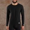 Carhartt Men’s UL0171M Force® Lightweight Stretch Grid Base Layer Crewn(Black)