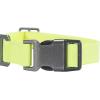 Carhartt Pet Fully Adjustable Webbing Collars for Dogs, Reflective Stitching for Visibility, Blanket Stripe, Large(Brite Lime (Nylon Canvas & Webbing))