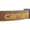 Carhartt Pet Fully Adjustable Webbing Collars for Dogs, Reflective Stitching for Visibility, Blanket Stripe, Large(Carhartt Brown (Nylon Canvas & Webbing))