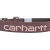 Carhartt Pet Fully Adjustable Webbing Collars for Dogs, Reflective Stitching for Visibility, Blanket Stripe, Large(Deep Wine (Nylon Canvas & Webbing))