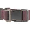 Carhartt Pet Fully Adjustable Webbing Collars for Dogs, Reflective Stitching for Visibility, Blanket Stripe, Large(Deep Wine (Nylon Canvas & Webbing))