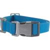 Carhartt Pet Fully Adjustable Webbing Collars for Dogs, Reflective Stitching for Visibility, Blanket Stripe, Large(Marine Blue (Nylon Canvas & Webbing))