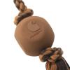 Carhartt Pet Training Tools, Rugged Dog Toys for Tug and Fetch, Bumper Compressed Flet Chew(Rubber Ball Dog Rope Pull)