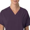 Carhartt Scrubs C13110 Women’s Force® Cross-Flex Modern Fit Oversized V(Black Plum)