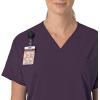 Carhartt Scrubs C13110 Women’s Force® Cross-Flex Modern Fit Oversized V(Black Plum)