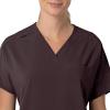 Carhartt Scrubs C13110 Women’s Force® Cross-Flex Modern Fit Oversized V(Dark Sepia)