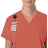 Carhartt Scrubs C13110 Women’s Force® Cross-Flex Modern Fit Oversized V(Dusty Cedar)
