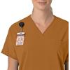 Carhartt Scrubs C13110 Women’s Force® Cross-Flex Modern Fit Oversized V(Fox Brown)