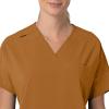 Carhartt Scrubs C13110 Women’s Force® Cross-Flex Modern Fit Oversized V(Fox Brown)