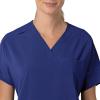 Carhartt Scrubs C13110 Women’s Force® Cross-Flex Modern Fit Oversized V(Galaxy Blue)