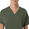 Carhartt Scrubs C13110 Women’s Force® Cross-Flex Modern Fit Oversized V(Olive)