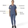 Carhartt Scrubs C13110 Women’s Force® Cross-Flex Modern Fit Oversized V(Riverside)