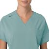 Carhartt Scrubs C13110 Women’s Force® Cross-Flex Modern Fit Oversized V(Summer Blue)