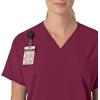 Carhartt Scrubs C13110 Women’s Force® Cross-Flex Modern Fit Oversized V(Wine)