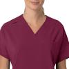 Carhartt Scrubs C13110 Women’s Force® Cross-Flex Modern Fit Oversized V(Wine)