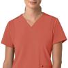 Carhartt Scrubs C13210 Women’s Force® Cross-Flex Modern Fit Flex Panel(Dusty Cedar)