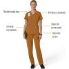 Carhartt Scrubs C13210 Women’s Force® Cross-Flex Modern Fit Flex Panel(Fox Brown)