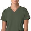Carhartt Scrubs C13210 Women’s Force® Cross-Flex Modern Fit Flex Panel(Olive)