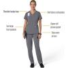 Carhartt Scrubs C13210 Women’s Force® Cross-Flex Modern Fit Flex Panel(Pewter)