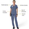Carhartt Scrubs C13210 Women’s Force® Cross-Flex Modern Fit Flex Panel(Riverside)