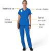 Carhartt Scrubs C13210 Women’s Force® Cross-Flex Modern Fit Flex Panel(Royal)