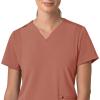 Carhartt Scrubs C13210 Women’s Force® Cross-Flex Modern Fit Flex Panel(Wildrose)