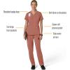 Carhartt Scrubs C13210 Women’s Force® Cross-Flex Modern Fit Flex Panel(Wildrose)