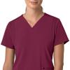 Carhartt Scrubs C13210 Women’s Force® Cross-Flex Modern Fit Flex Panel(Wine)