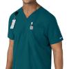 Carhartt Scrubs C16113 Force® Modern Fit V-Neck Top(Caribbean Blue)